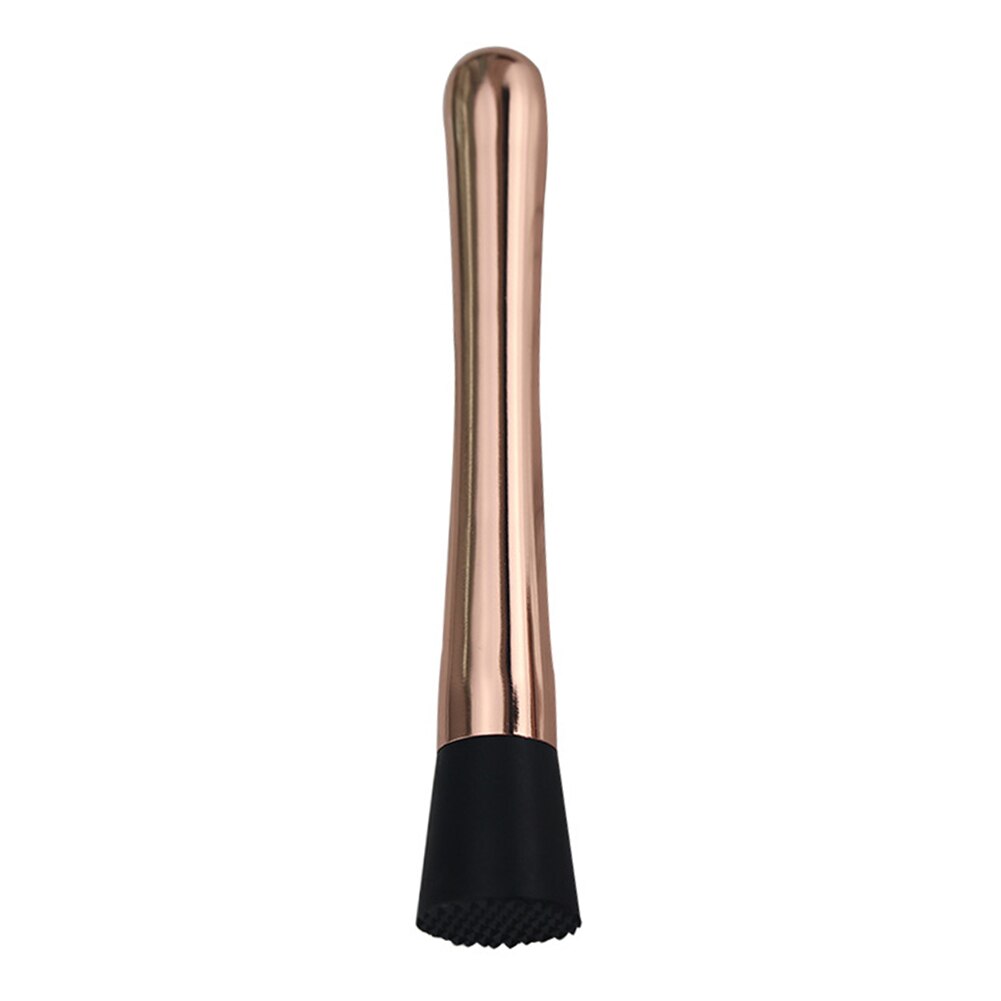 Protable Stainless Steel Wine Mixing Stick Cocktail Shaker Crushing Hammer Home DIY Bar Drink Muddler Crusher Ice Barware Tools: Bronze