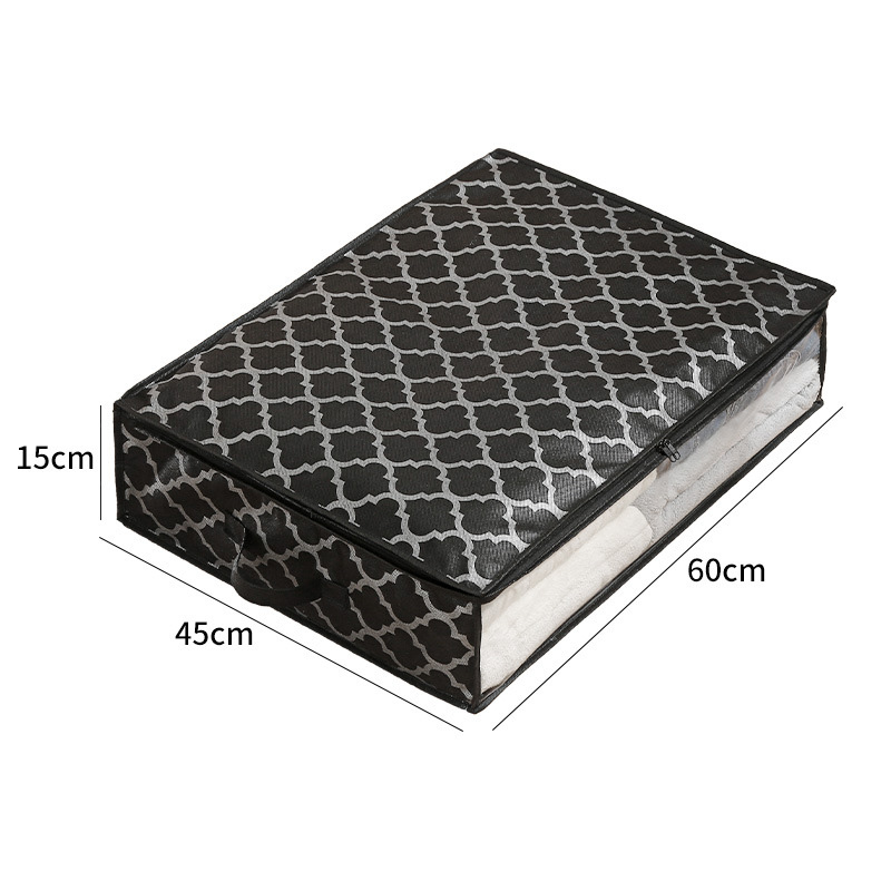 Large Bed Bottom Storage Box Foldable Clothing Quilt Storage Bag Household Dust and Moisture Bedroom Toy Sundries Organizing Bag: Red