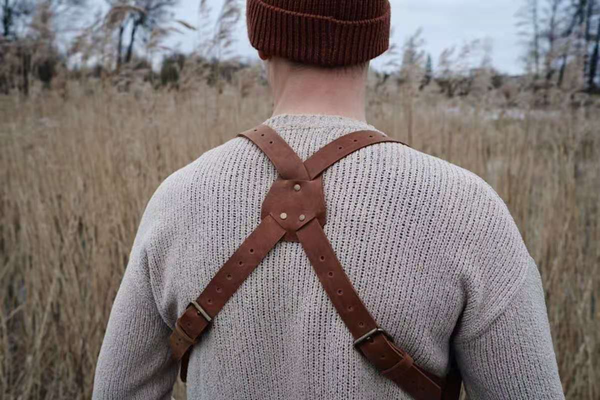 Armadura de traje Medieval para hombre, accesorios de disfraces Vintage gótico, Caballero Guerrero, arnés de hombro de cuero PU, arnés corporal para el pecho, cinturón