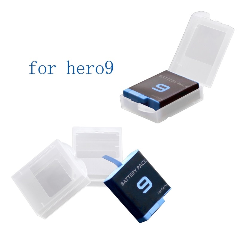 2Pcs Batterij Protective Storage Box Case Voor Gopro Hero 10 9 Plastic Protector Cover Camera Accessoires