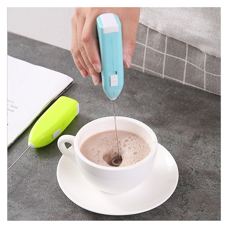 Elektrische Melkschuimer Chocolade Melk Kannen Frother Whisk Mixer Hand Voor Koffiezetapparaat Cappuccino Creamer Frothy Blend Snorhaar