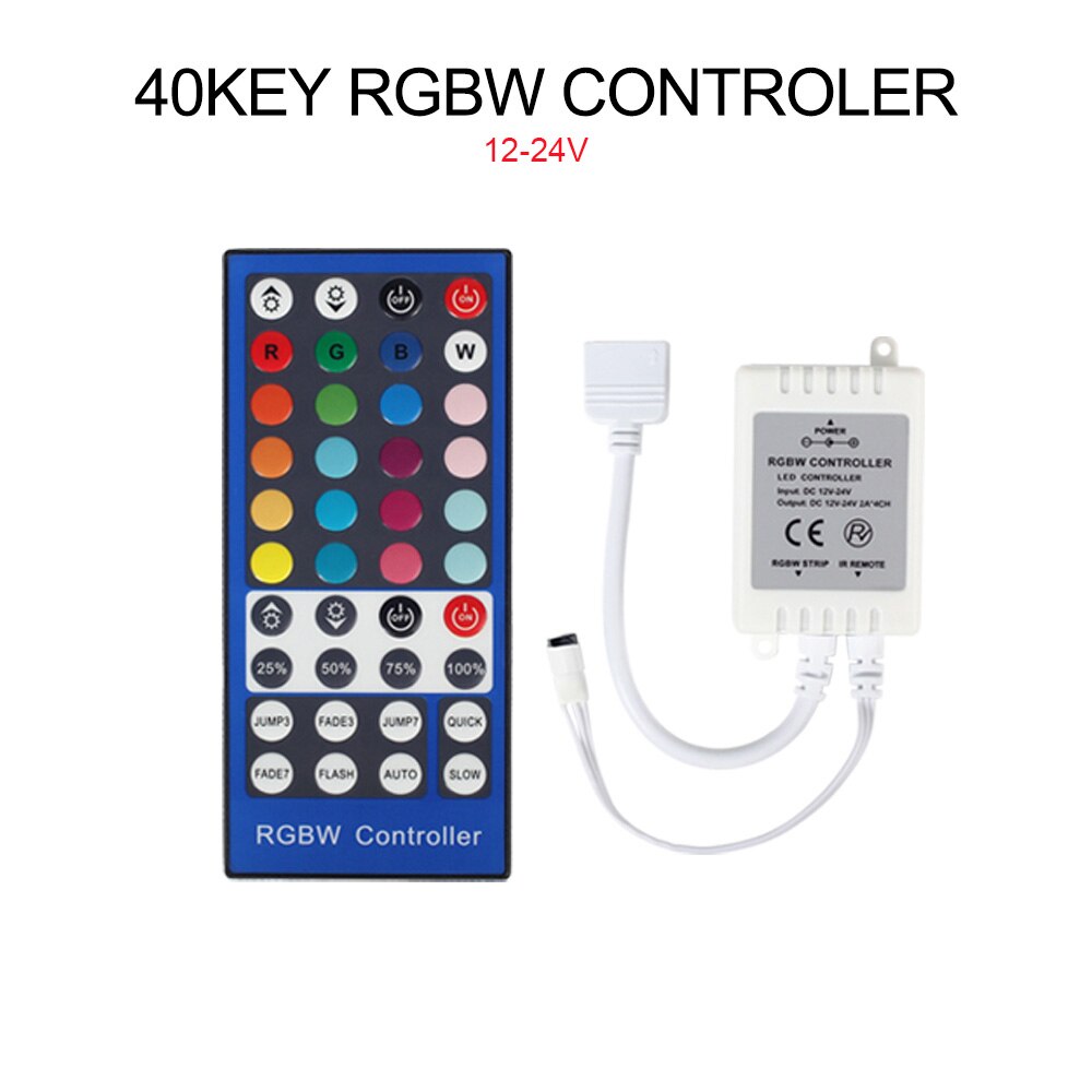 DC 12V-24V Led Controller 44 Keys 24 Keys LED RGB Controler 11 Keys 17 Keys RF Remote Dimmer For RGB 3528 5050 RGBW LED Strip