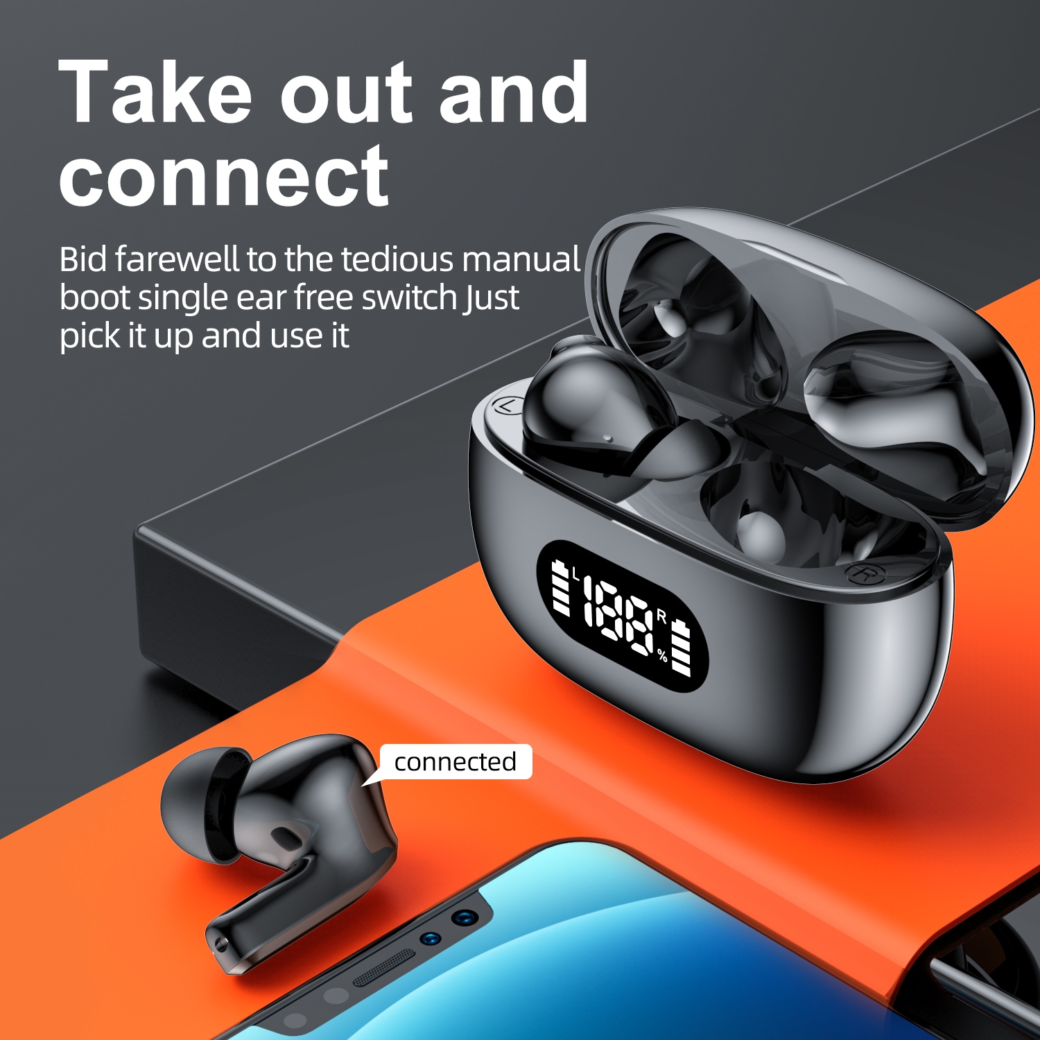 2024 neue echte kabellose Kopfhörer hohe Klang Dual-Kopfhörer lange Akkulaufzeit Unisex-Sportspiele