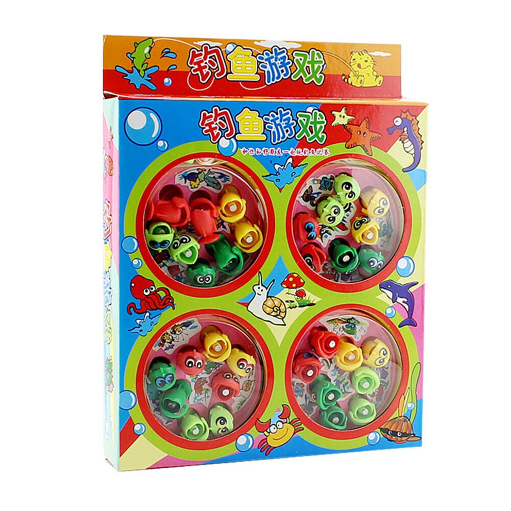 Children Fishing Toy Rotating Music Colorful Fish Catching Fun Game Safe Convenient Educational Toy Sing While Spinning