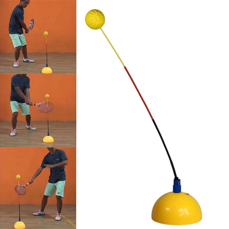 Entrenador de tenis portátil, máquina de pelota de entrenamiento, herramienta de rebote, accesorios de autoestudio para principiantes y niños: Children