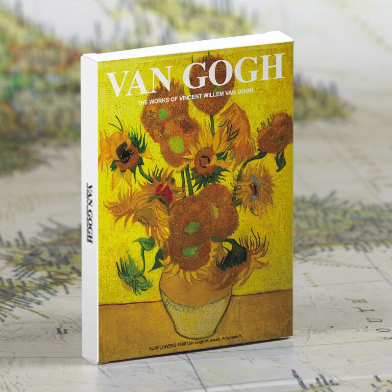 Lot de 30 cartes postales anglaises de la série du musée d'art, enveloppes de artistes célèbres, œuvres d'art, travaux de Monet, Picasso, Van Gogh