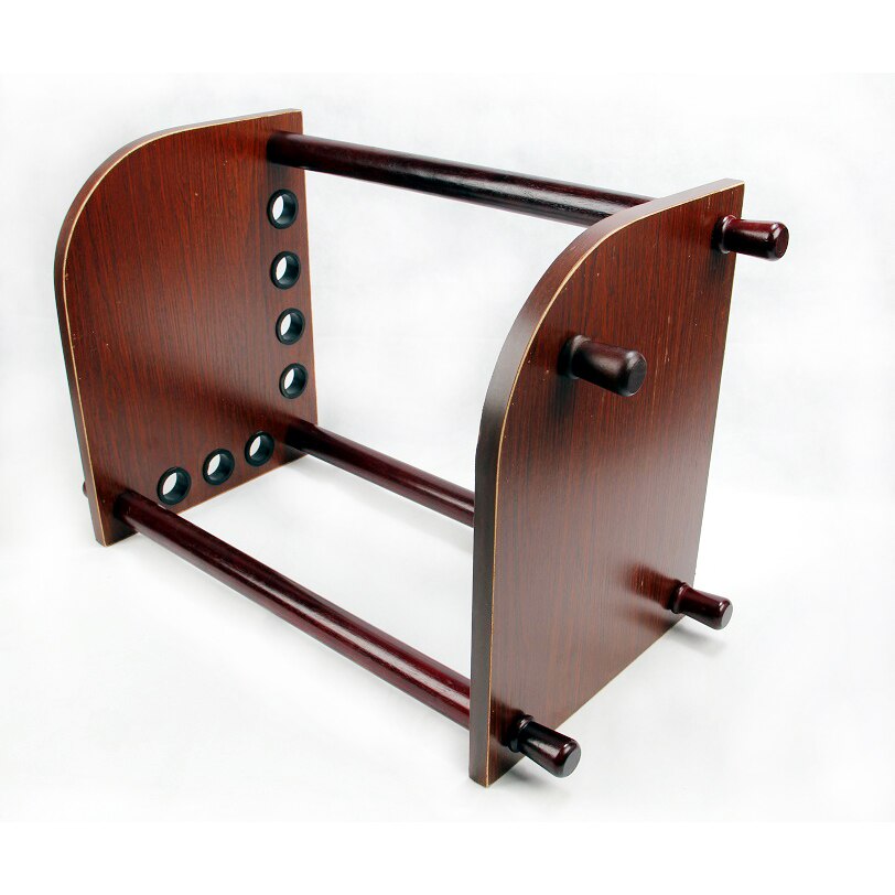Premium Solid Wood Pool Billiard Standing Cue Rack Holder 7 Holes