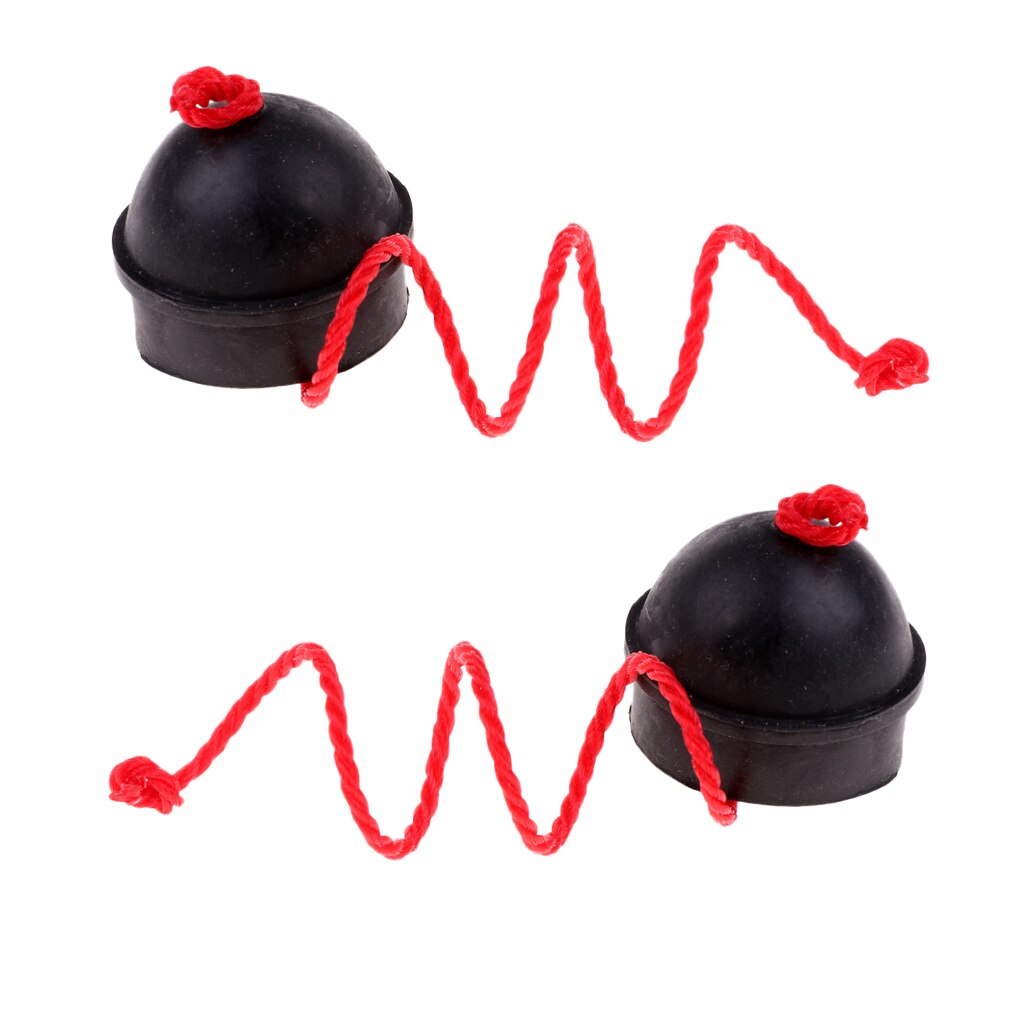 2Pcs Pool Snooker Billiard Cue Pool Table Chalk Holder Black Rubber Holder With String Attachment