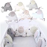 Lovely Infant Crib Bumper Bed Protector Baby Kids Cotton Cot Nursery Bedding House Bumper For Boy And Girl: 4