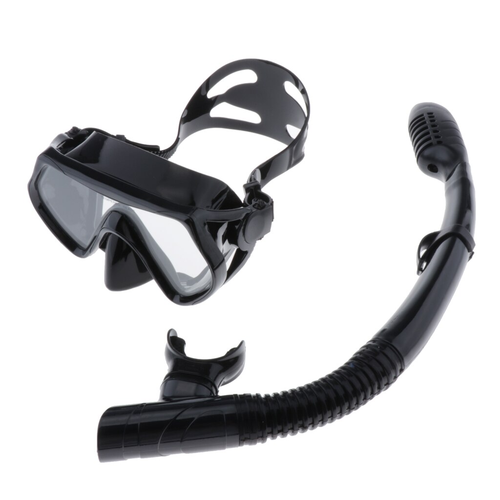 Adult Snorkel Set Snorkeling Gear Diving Silicone Dive Mask Snorkel Mesh Bag