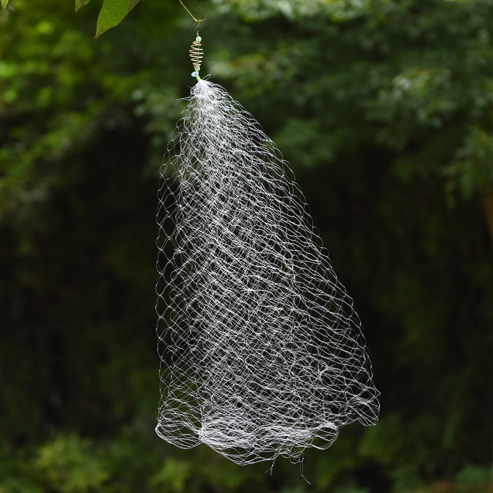 Replacement Net Fishing Cast Net Bait Trap Fishing Rod Casting Net (5 Mesh)