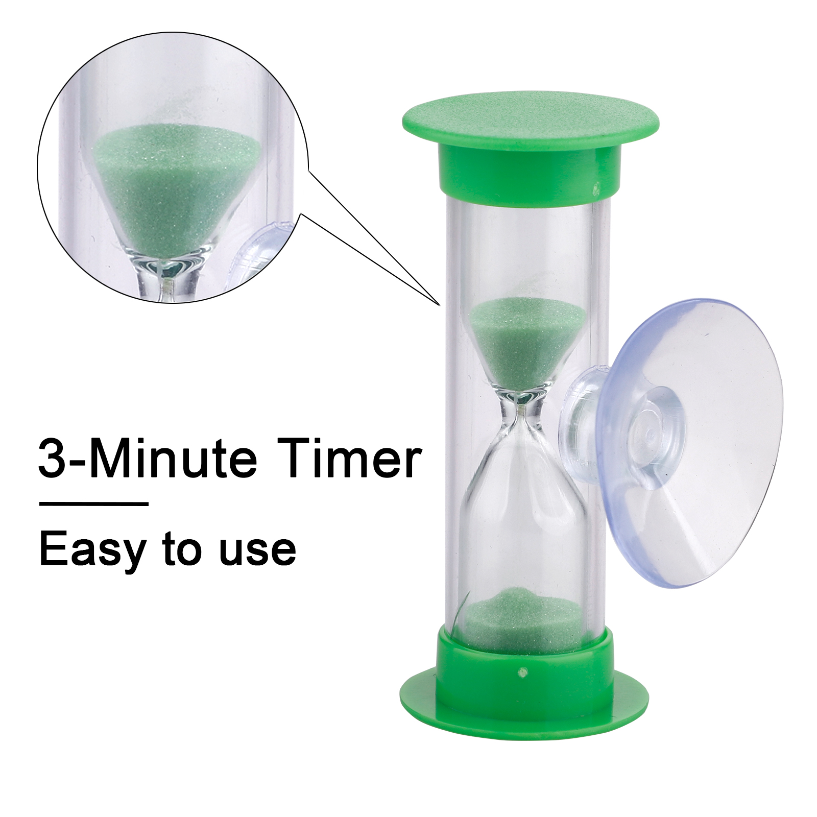 Hourglass Sand-filled Hourglasses 3-Minute Timer 6*2.34cccm 3-minute Countdown Non Woven Fabric Three-minute Timer Hourglass