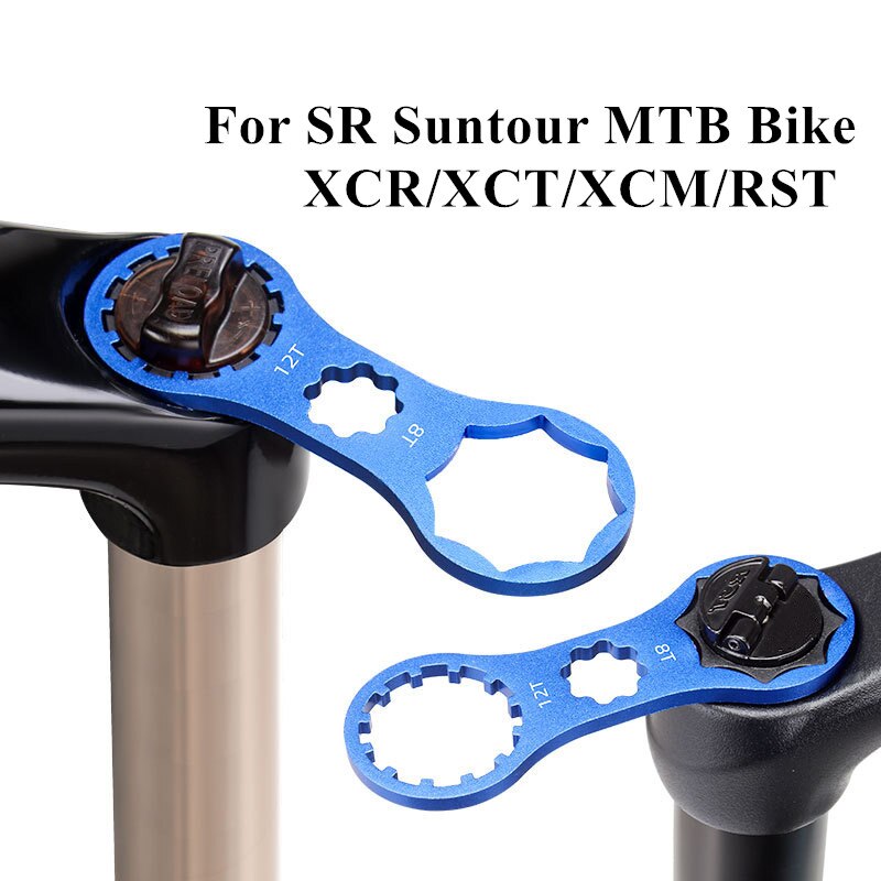 Llave para tapa de horquilla delantera de bicicleta, ABS para SR, herramienta de dmontaje de amortiguador neumático SUNTOUR XCR/XCT/XCM/RST - AliExprs 18