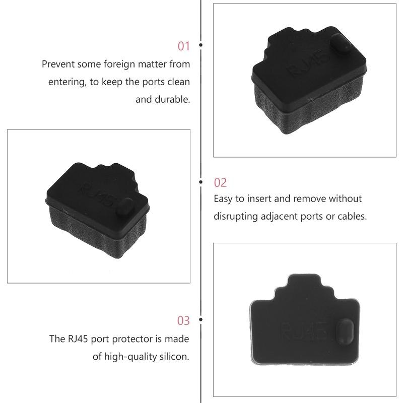 Dust Cap Router 20pcs Router Port Dust Cover RJ45 Dust Ethernet Pl... – Grandado