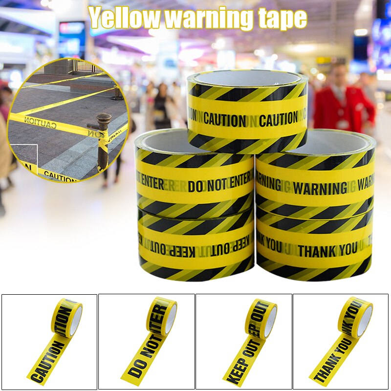 4.8 Cm X 25 M Barricades Lint Gevaar Tape Veiligheid Voorzichtigheid Tape Waarschuwing Tape PUO88