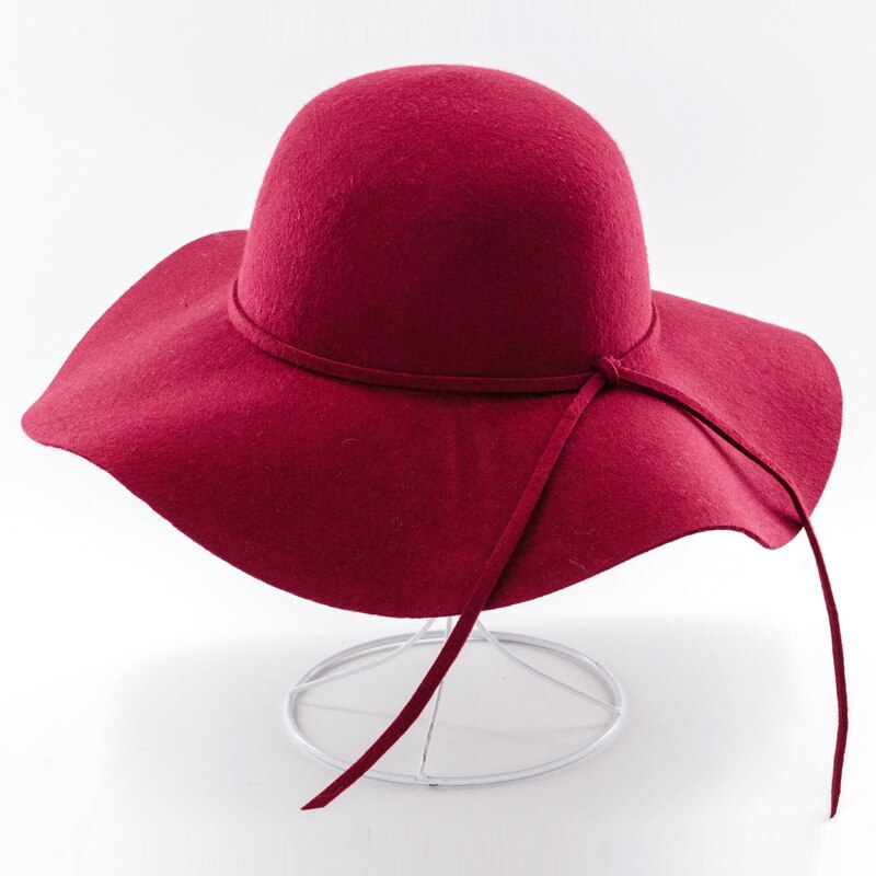 COKK, sombreros elegantes para mujer, sombrero de lana de ala ancha, sombrero negro Vintage para mujer, sombrero redondo para mujer, sombreros de vestir para mujer, invierno Británico