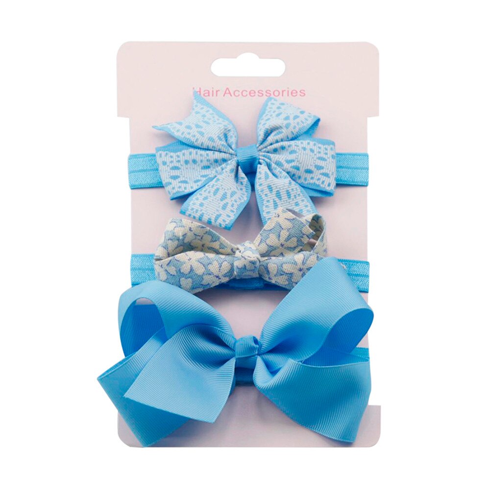 2020 3 pz Dei Bambini Floreale Della fascia Delle Ragazze Del bambino Accessori Anello Elastico Della fascia impostato Nuovo Arrivo Dropshipping # Jan: B