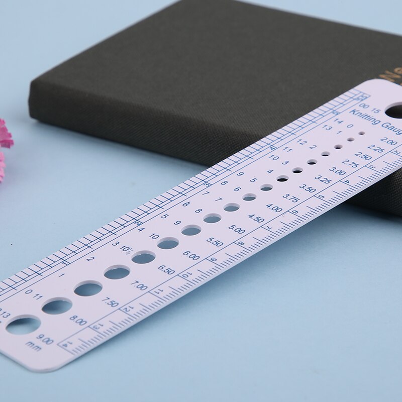 Rorgoto – règle numérique professionnelle en plastique, longueur 160mm, largeur 40mm, outil de mesure, pour mesurer le numéro d'aiguille du pull