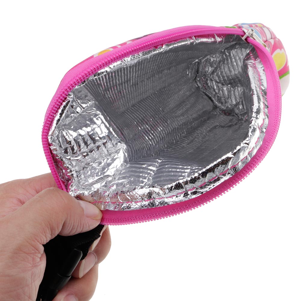 Baby Bottle Thermal Bag Durable Milk Insulation Tote Portable For Outdoor, Picnic, Camp Can Be Hung Infant Stroller Brown Heart