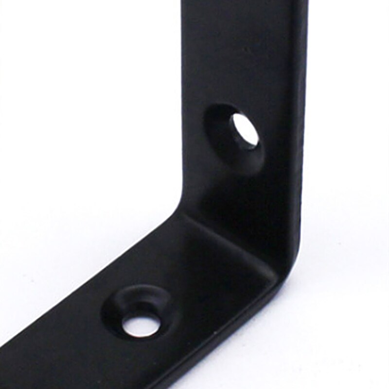 Thickened L-Shaped Corner Brackets 90 Degree Shelf Bracket Connector Iron Angle Code Hardware Tool Steel Corner Brace Hardware
