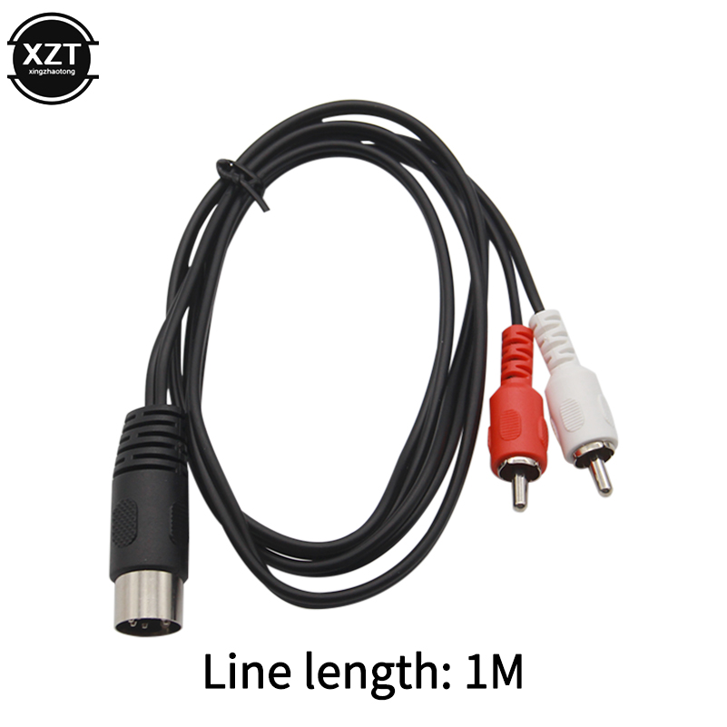 7 Pin DIN Mannelijke Openbare om 2 RCA Lotus Stekker Ouderwetse B & O TV Apparatuur Adapter kabel