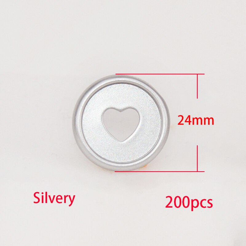 200pcs Mushroom Planner Binding Discs Binding Buckle Disc Binder Notebook Binder Ring DIY Planner Accessories School Supplies: Silvery-200pcs