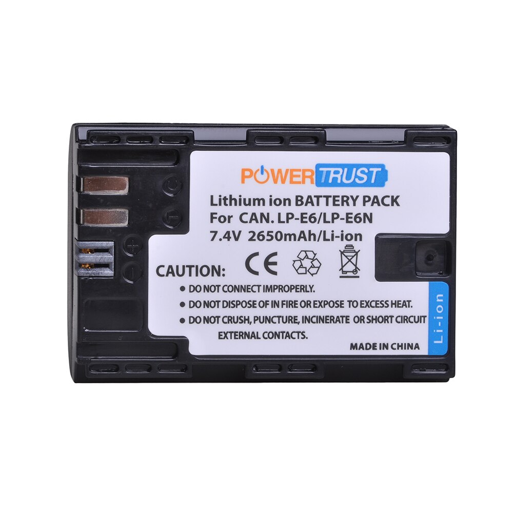 1x2650mAh LP-E6 LP E6 LPE6 LP-E6N Cámara batería para Canon EOS 5DS 5D Mark II Mark III 6D 7D 60D 60Da 80D DSLR EOS 5DSR