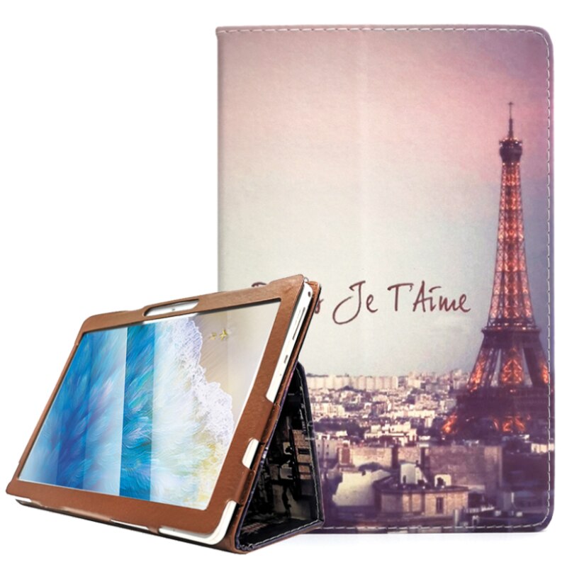 Étui en cuir PU pour TurboPad 1015 3G, housse de support Folio pour tablette 10.1 pouces + stylet gratuit