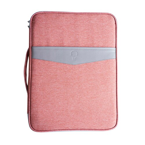 Multi-functional A4 Document Bags Filing Pouch Portable Waterproof Oxford Cloth Organized Tote For Notebooks Pens Computer Stuff: B Pink