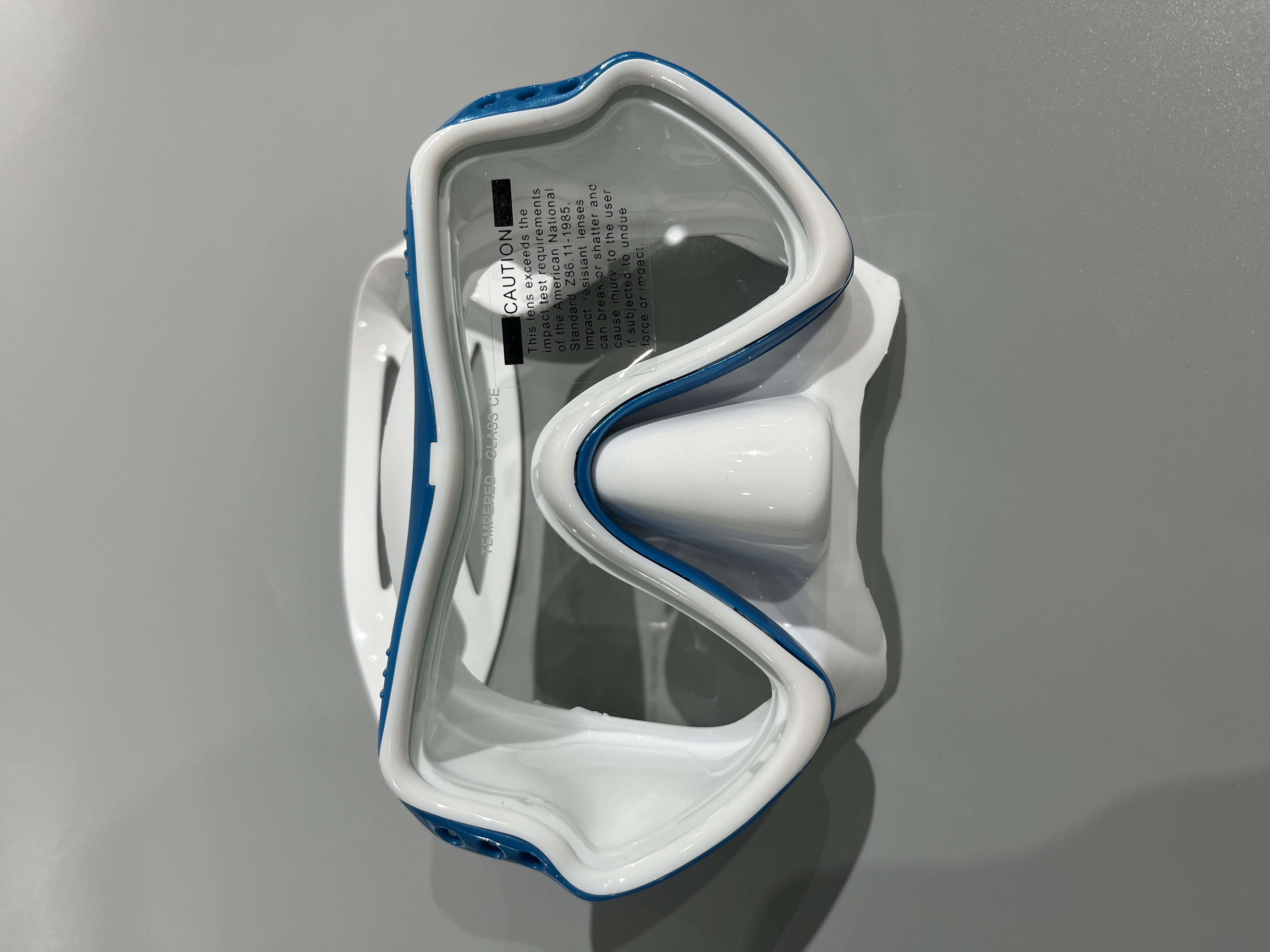 Equipo de silicona de , máscara de buceo, equipo de snorkel para adultos, gafas de natación impermeables UV para hombres y mujeres: Azul marino