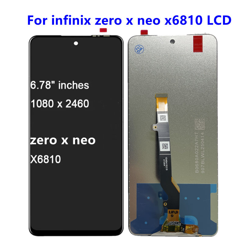 For infinix zero x neo x6810 LCD Display Touch Screen Assembly Glass Panel Digitizer replacement For infinix zero x neo x6810