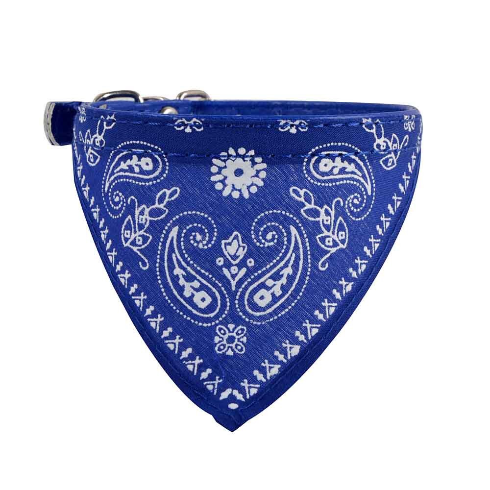 Justerbar hund valp katt hals halsduk bandana halsband halsduk bandana halsband halsduk hund tillbehör groomingpuppy: Blå