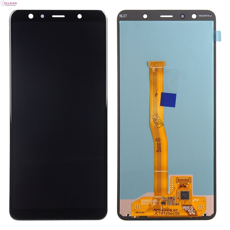 Hh Amoled A7 Lcd Voor Samsung Galaxy A750 Lcd SM-A750F/Ds A750FN Display Touch Screen Digitizer Vergadering 1Pcs