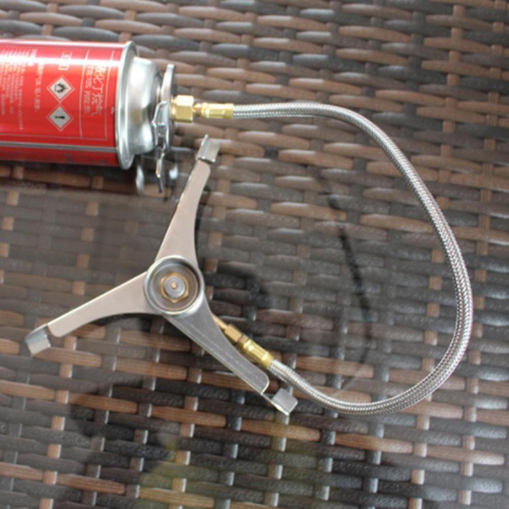 Fornello da campeggio Split Converter connettore Barbecue Grill connettore adattatore adattatore stufa stufa Picnic Gas treppiede serbatoio Gas Out I3I1