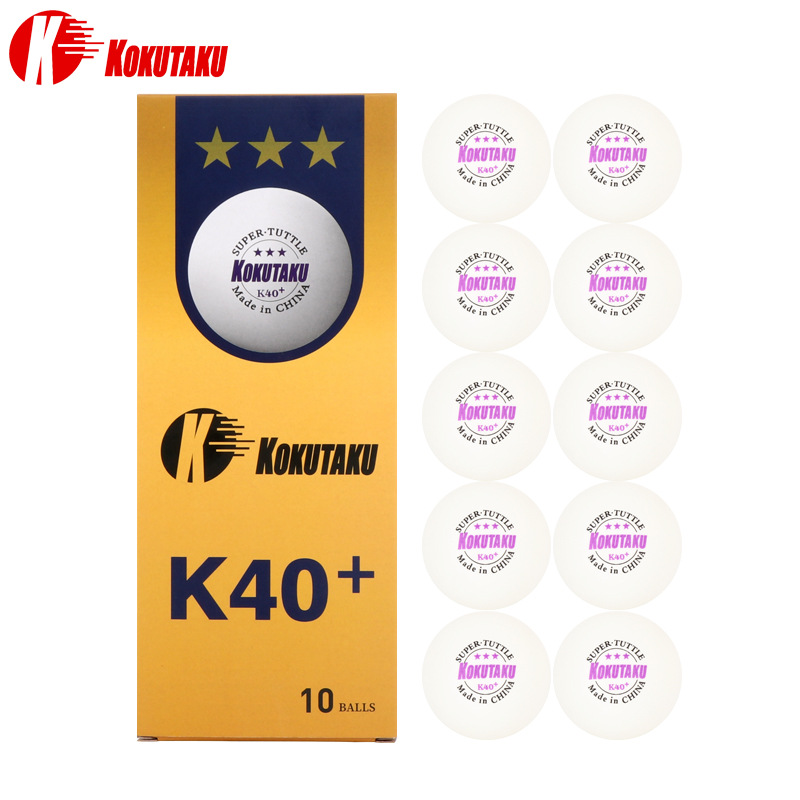 Kokutaku bola de pingue-pongue, de plástico abs 3 estrelas 40 + mm 2.8g, para jogos de ping-pong