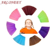 ARLONEET Tutu Skirt Girls Kids Baby Dance Solid Elastic Tutu Skirt Pettiskirt Ballet Fancy Costume 2-8 Years Girl clothes 30#