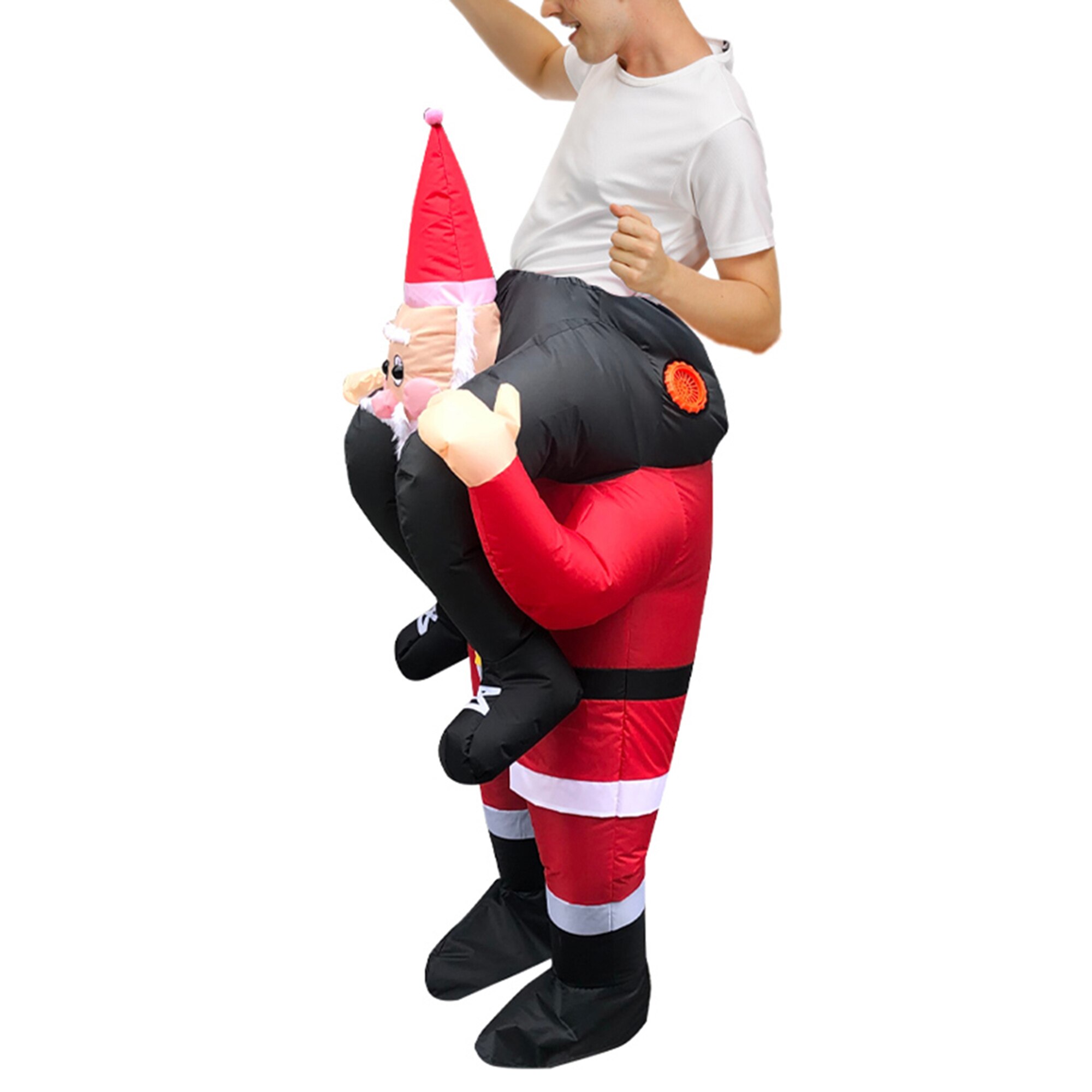 Brand Santa Claus Inflatable Suit Riding Style Supplies Adults Children Annual Performance Costume