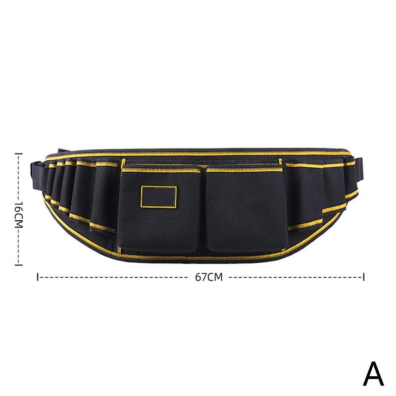 Hardware Tool Belt Bag Multi-function Waist Pack Repair Tool Storage Bag Oxford Cloth Hardware Tool Pocket Wrench Pliers: A