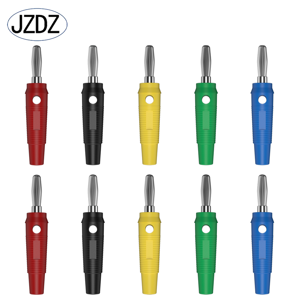 Jzdz 10 Stks/partij 4Mm Banaan Plug Elektrische Connector Adapter 5 Kleuren J.10017