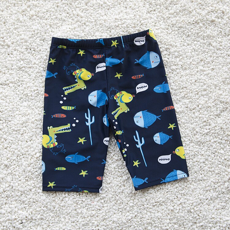 Boys Swim Trunks For 3-12Y Kids Knee Length Shorts Swim Beach Wear Fifth Pants Cartoon Boys Kids Trunks Swimsuit Bathing Suits