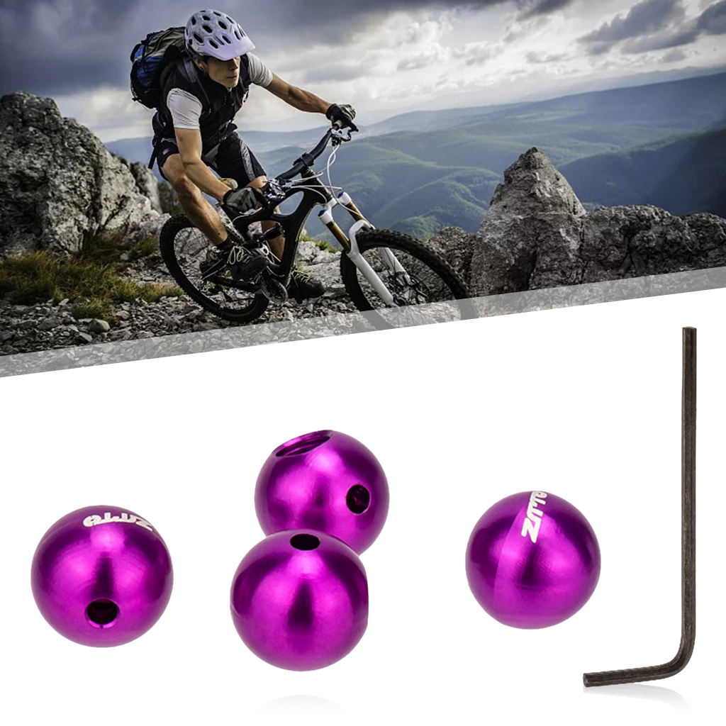 4Pcs Bicycle Brake Cable End Caps Set Ball Hat Sh ift Cable Tips for MTB Bike