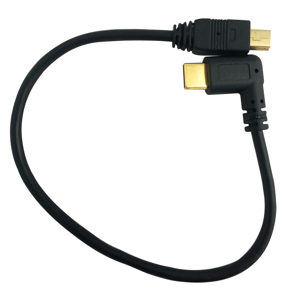 DANSPEED Mini Usb-kabel 5 Pin Man Mannelijke USB 3.1 Type C naar Mini OTG Datakabel Adapter Converter Oplaadkabel Lengte 25 cm