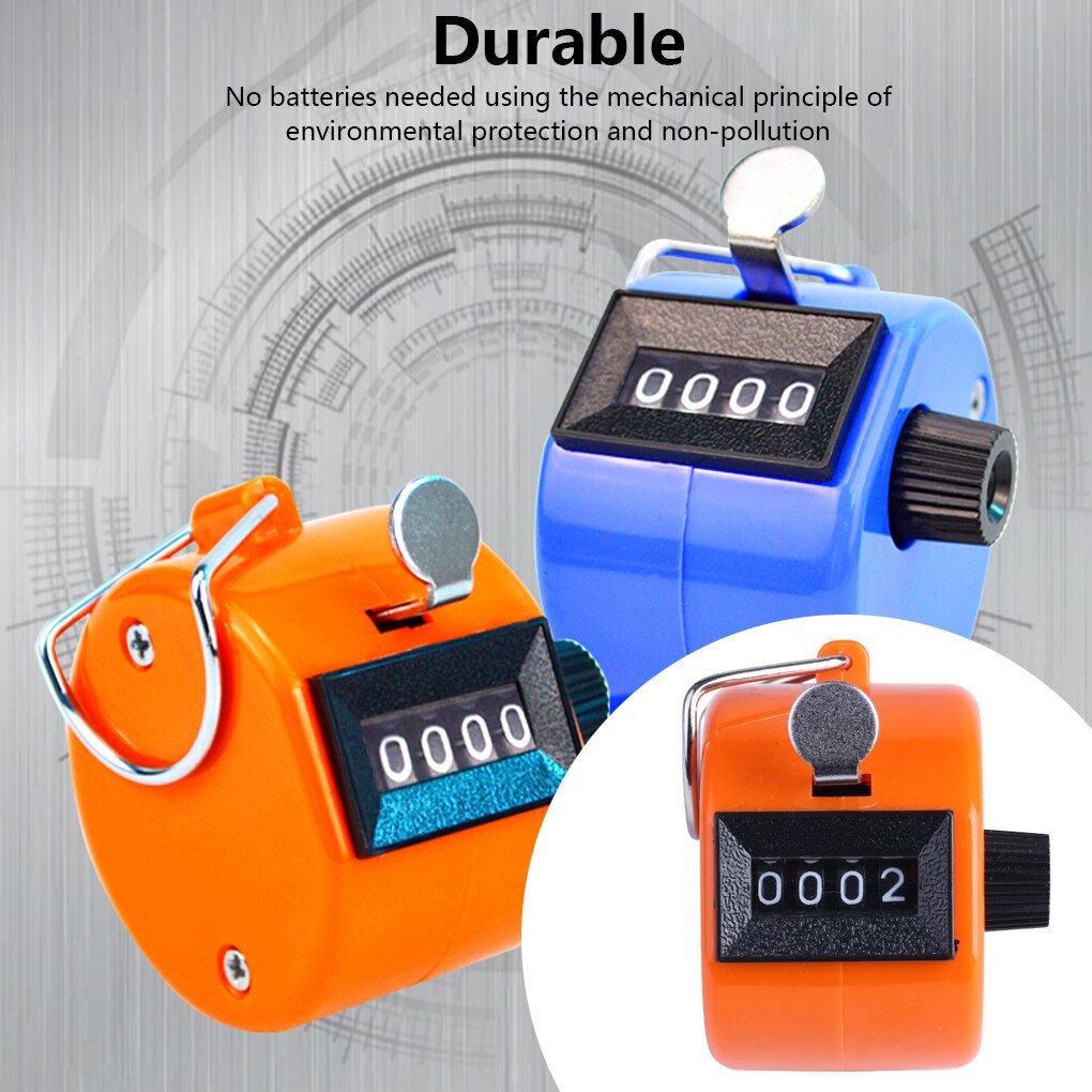 8Pcs 0-9999 Digital 4-bit Counter Mini Manual Counters Team Match School Competition Football Basketball Counting Device