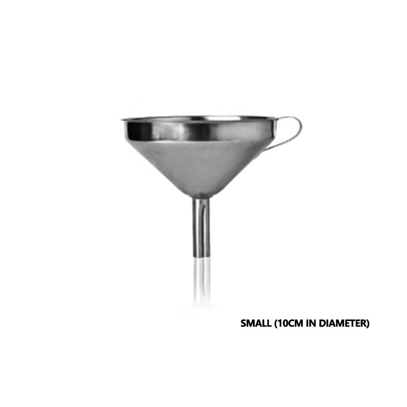 Stainless Steel Funnel Kitchen Oil Liquid Funnel Metal Funnel with Mouth Funnel for Canning Kitchen Tools: s