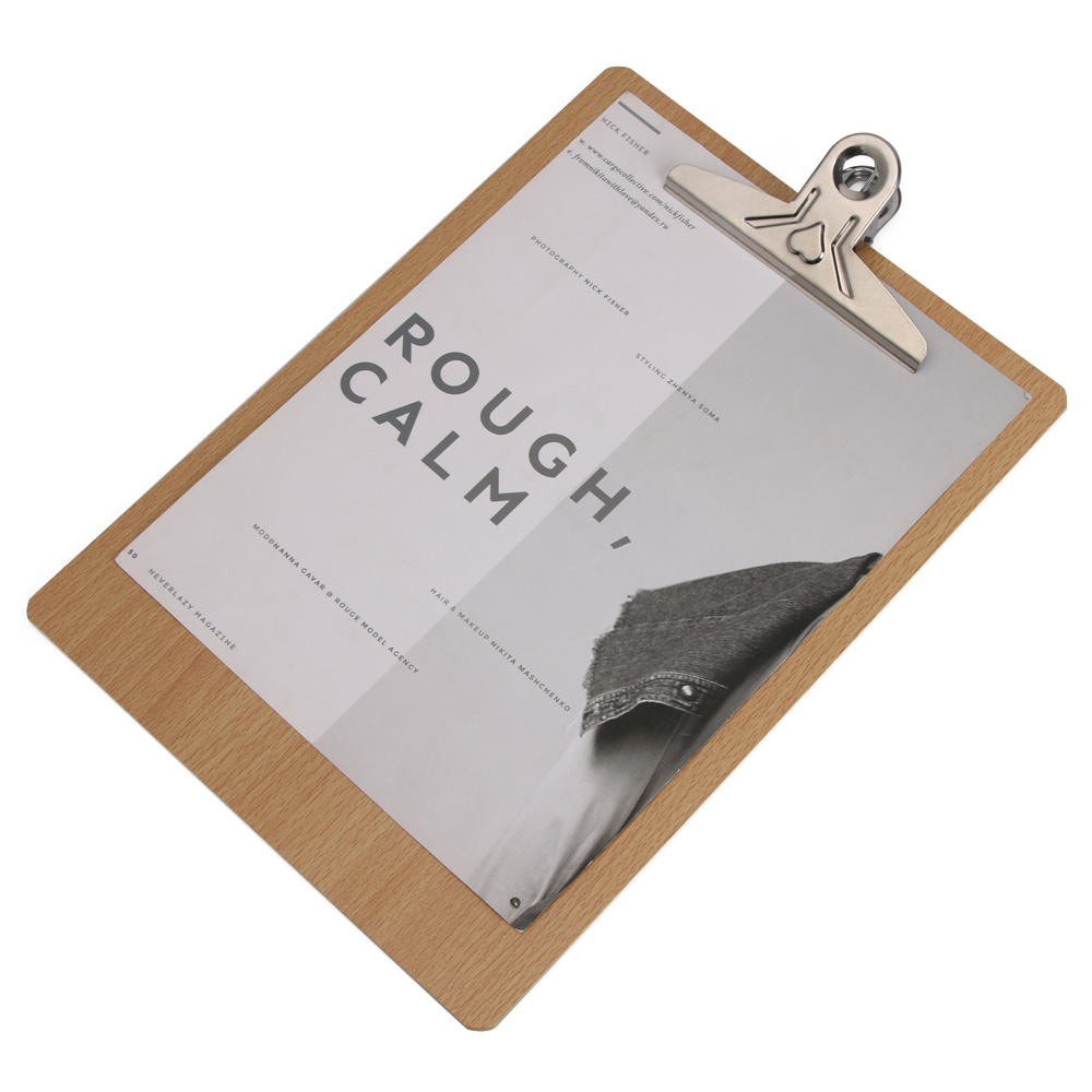1PC Wooden Clipboard A4 A5 Wood Clips Writing Sheet Pad Note Board Storage Folders Clips Folder Board School Office Supplies