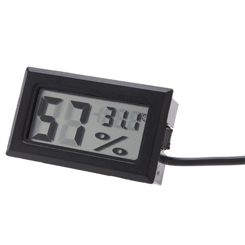 Digital Thermometer Hygrometer Mini LCD Humidity Meter Freezer Fridge Thermometer for -50~70 Coolers Aquarium Chillers
