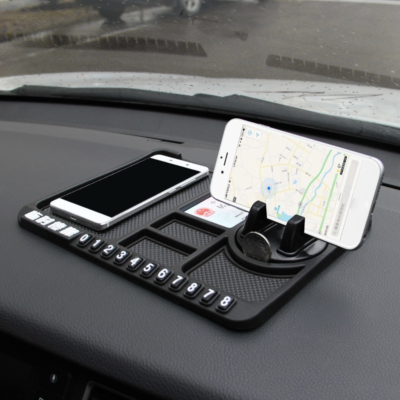 Auto Auto Tijdelijke Parkeerplaats Card Anti-Slip Dashboard Sticky Pad Non-Slip Mat Gps Telefoon Houder