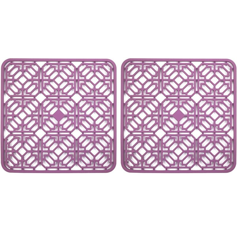 Silicone Kitchen Sink Mat, Great Sink Protector Grid Accessory, Sink Protectors For Kitchen Stainless Steel Sink: Green Bronze