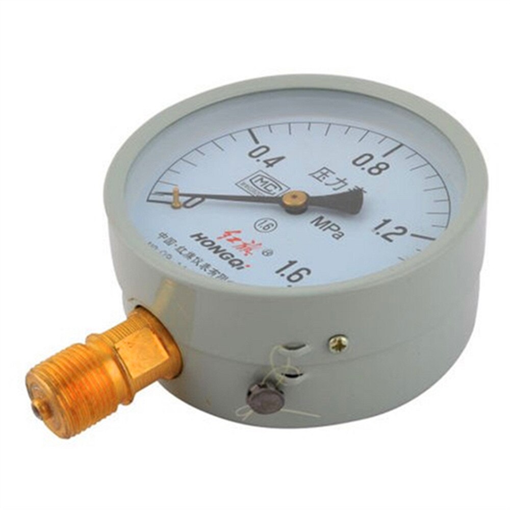 1 Pc 0-1.6MPa 8.7cm Dia Pneumatic Air Gas Pressure Gauge 1/2BSP Male Thread