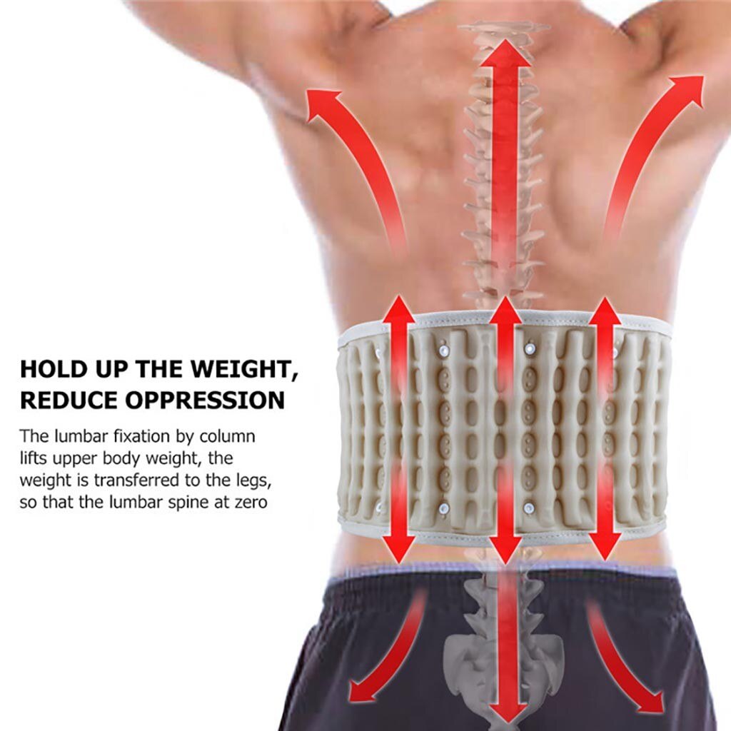 Cinturón Lumbar alivio fatiga y dolor cinturón de descompresión tirantes para espalda Lumbar soporte extensor alivio del dolor cintura Trainer A6